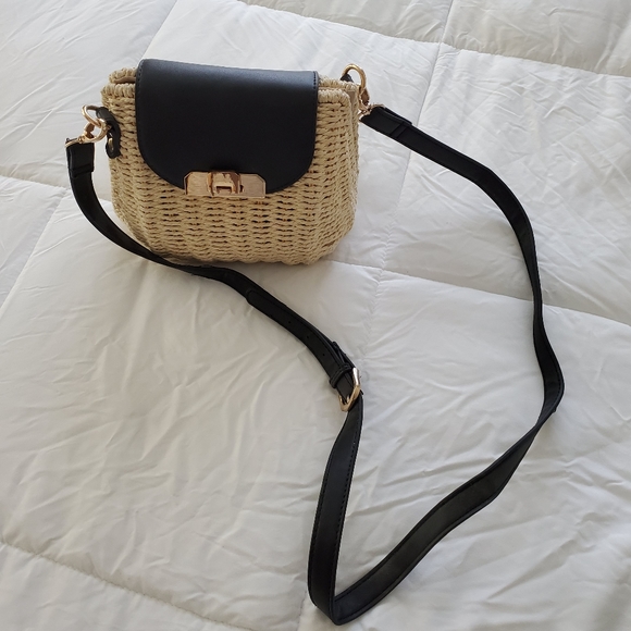 wicker bag new look